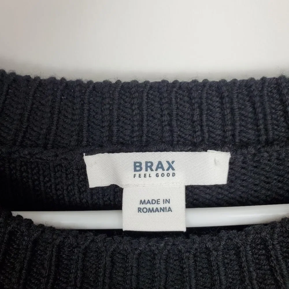 BRAX Feel Good RICK Wool Pullover Ribbed Knit Crew Neck Sweater Sweatshirt Mens